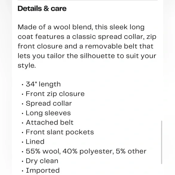 🎉HP🎉MK Full Zip Wool Blend Coat. Ladies XL - Picture 5 of 14